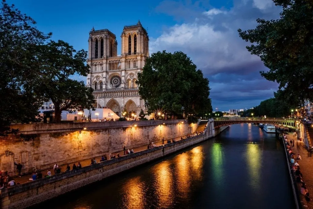 Nighttime Seine Stroll