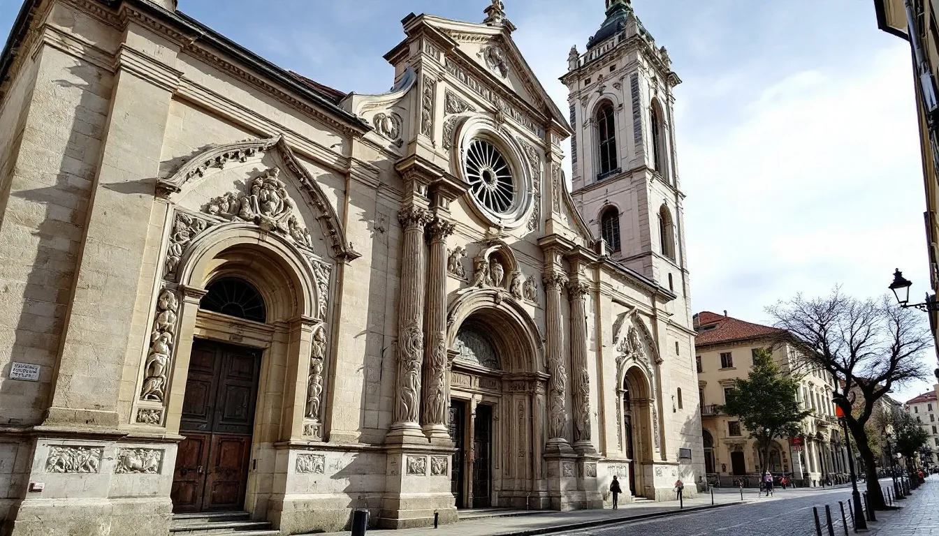 Top 10 Oldest Churches in the Philippines: Sacred Heritage Sites That Define Filipino History 1 The image depicts the facade of a historic baroque church, showcasing intricate stone carvings and a prominent bell tower, reflecting the rich cultural heritage and architectural marvels of the Philippines. This magnificent structure is part of the oldest churches in the country, embodying the enduring faith and storied past of its community.