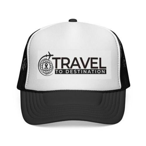 Travel to Destination Trucker Cap — Compass Adventure Mesh Hat