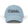 Travel To Destination Embroidered Denim Hat — Casual Adventure Baseball Cap