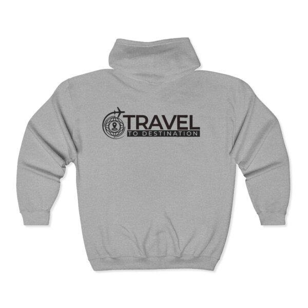 Travel Is Destination Compass Zip Hoodie