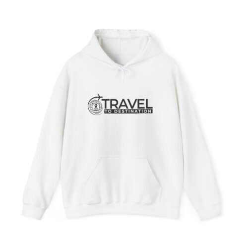 Travel To Destination Hoodie – Adventure Compass Graphic Hooded Sweatshirt