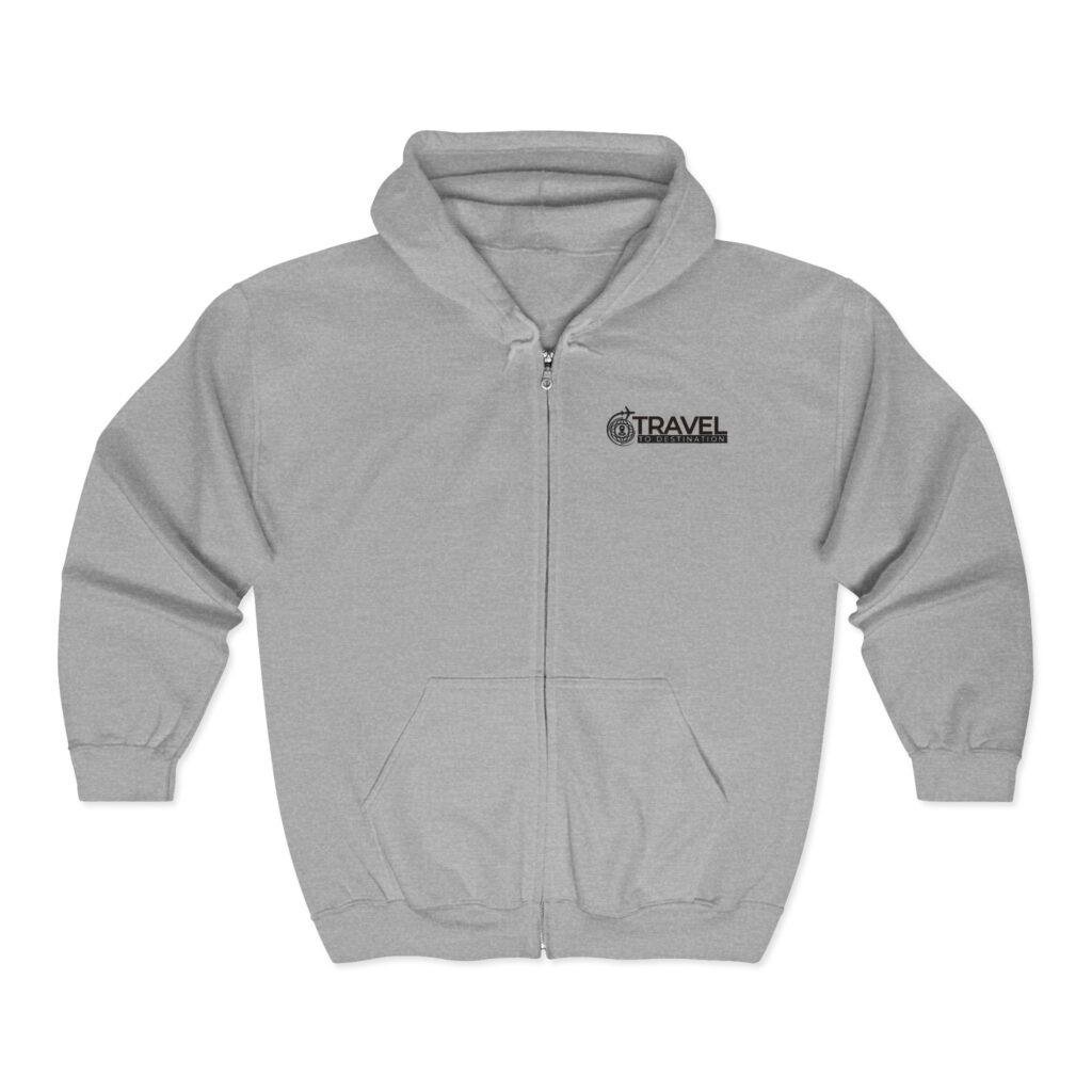 Travel Is Destination Compass Zip Hoodie