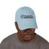 Travel To Destination Embroidered Denim Hat — Casual Adventure Baseball Cap