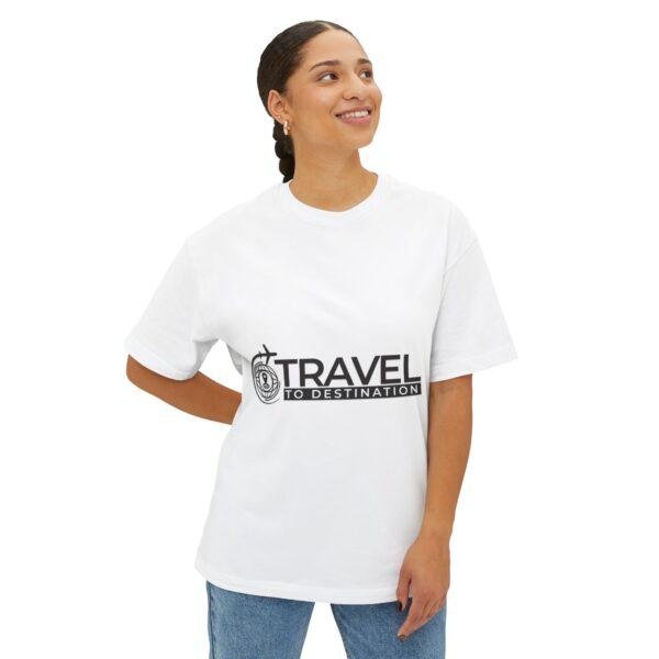 Travel to Destination T-Shirt — Compass Logo Graphic Tee for Travelers