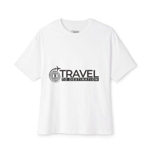 Travel to Destination T-Shirt — Compass Logo Graphic Tee for Travelers
