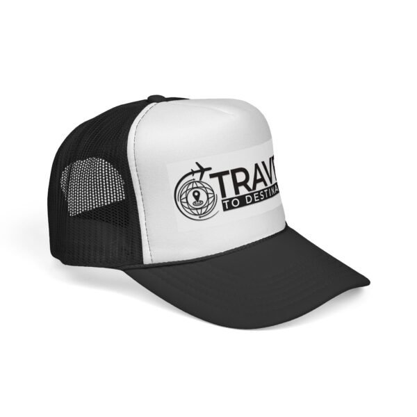 Travel to Destination Trucker Cap — Compass Adventure Mesh Hat