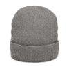 Travel to Destination Embroidered Ribbed Knit Beanie – Compass Logo Cuffed Hat