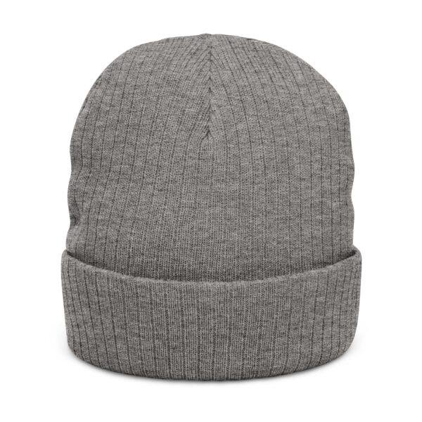 Travel to Destination Embroidered Ribbed Knit Beanie – Compass Logo Cuffed Hat