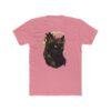 Black Cat Moon T‑Shirt — Mystical Crescent Cat Graphic Tee