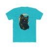 Black Cat Moon T‑Shirt — Mystical Crescent Cat Graphic Tee