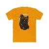 Black Cat Moon T‑Shirt — Mystical Crescent Cat Graphic Tee