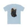Black Cat Moon T‑Shirt — Mystical Crescent Cat Graphic Tee