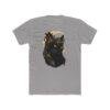 Black Cat Moon T‑Shirt — Mystical Crescent Cat Graphic Tee