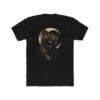 Black Cat Moon T‑Shirt — Mystical Crescent Cat Graphic Tee